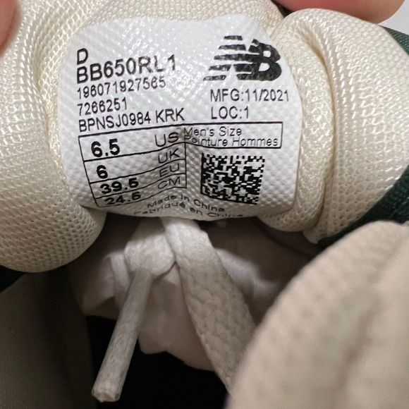 New Balance 650R - Aime Leon Dore White Green - Picture 6 of 6